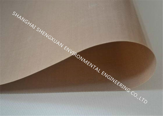 Bruine Kleuren TeflonTransportband, Transportband Op hoge temperatuur met Siliconekleefstof