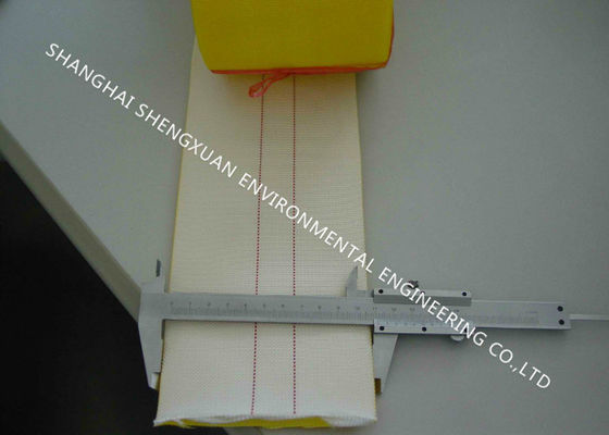 Polyester Geweven de Diadoek DN 76mm van de Typelucht met Één Zij Gele Pu-Deklaag